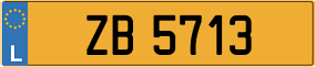 Trailer License Plate